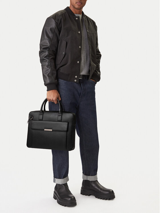 Tommy Hilfiger Tommy Hilfiger Чанта за лаптоп Th Business Computer Bag AM0AM13993 Черен