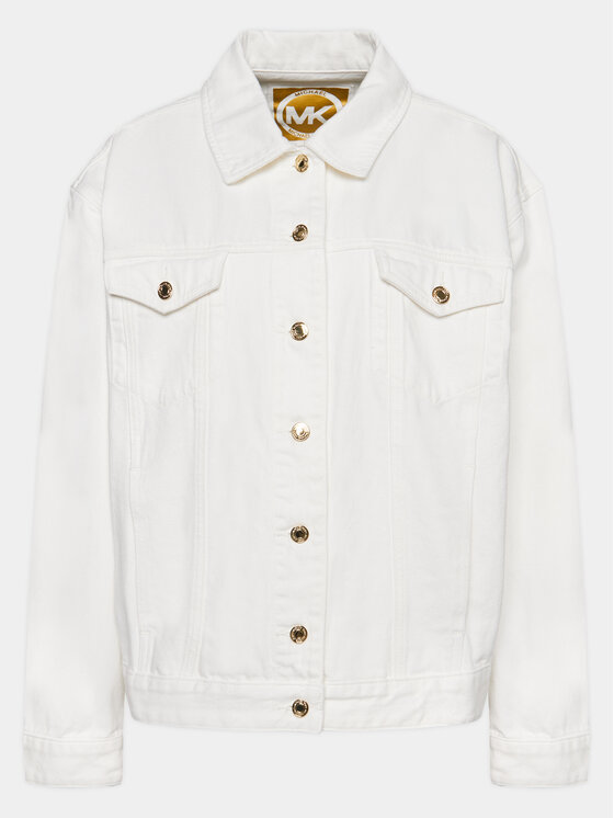 Michael Kors Giacca di jeans MR4104U80V Bianco Relaxed Fit, taglia : XXL