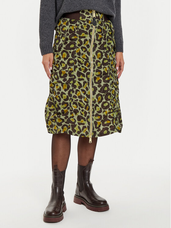 Alpha Industries Alpha Industries Fustă midi 148067 Verde Regular Fit