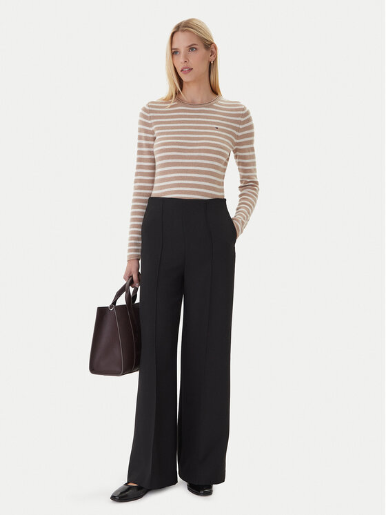 Tommy Hilfiger Tommy Hilfiger Pulover WW0WW40264 Bež Regular Fit