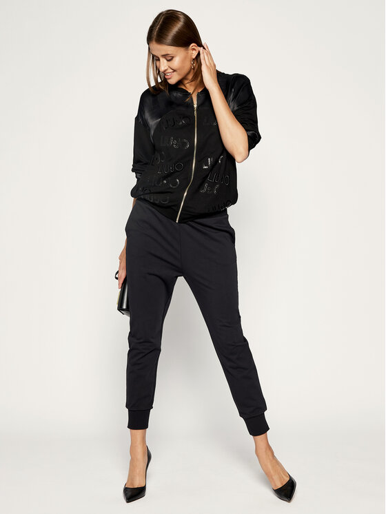 Liu Jo Sport Felpa TA0136 F0810 Nero Regular Fit • Modivo.it