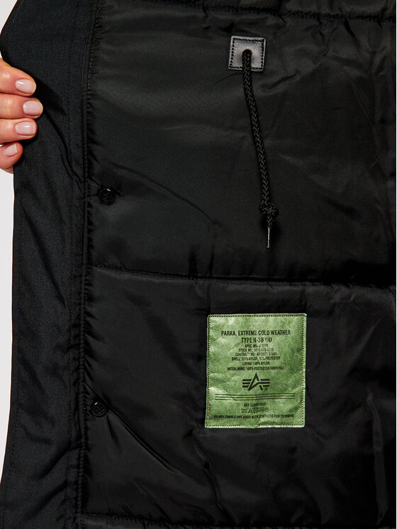 Alpha Industries Alpha Industries Kurtka zimowa Polar 123002 Czarny Regular Fit