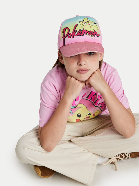NAME IT NAME IT T-Shirt Fami Pokemon 13240888 Różowy Standard Fit