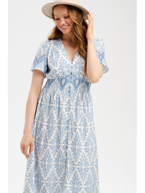 blue shadow blue shadow Sukienka codzienna Klara Niebieski Regular Fit
