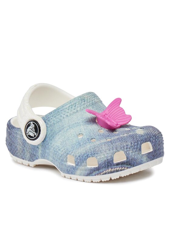 Crocs Crocs Ciabatte Classic Denim Clog T 208302 Bianco