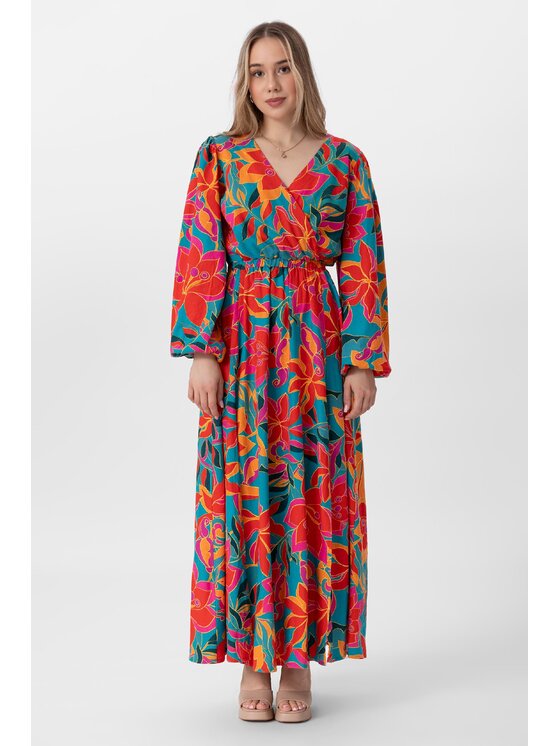 LAURELLA LAURELLA Každodenné šaty 4UL031 Zelená Regular Fit