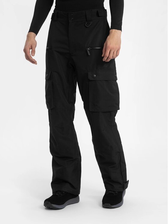 4F 4F Snowboardové nohavice 4FAW22TFTRM187-20S Čierna Regular Fit