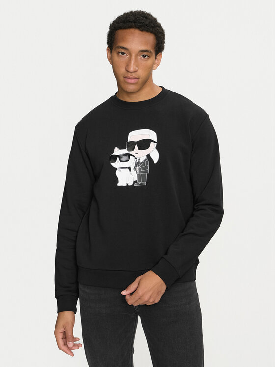KARL LAGERFELD KARL LAGERFELD Mikina 705063 544942 Černá Regular Fit