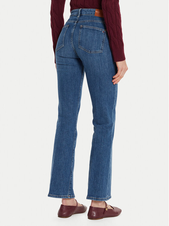 Tommy Hilfiger Tommy Hilfiger Jeans hlače WW0WW45009 Modra Bootcut Fit
