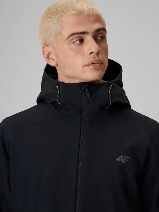 4F 4F Μπουφάν Softshell 4FWAW26TSOFM608-20S Μαύρο Regular Fit