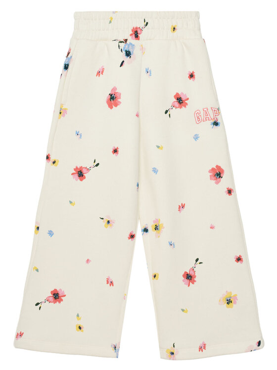 Gap Gap Pantaloni trening 742132-02 Écru Relaxed Fit