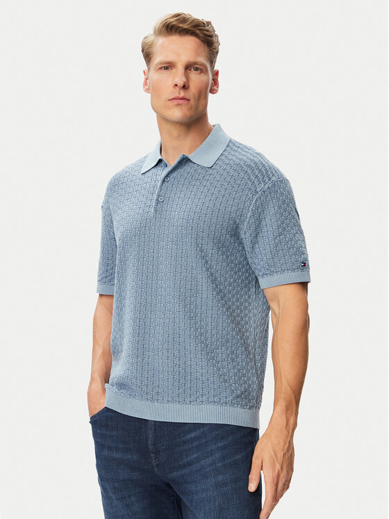 Tommy Hilfiger Tricou polo MW0MW43246 Albastru Regular Fit