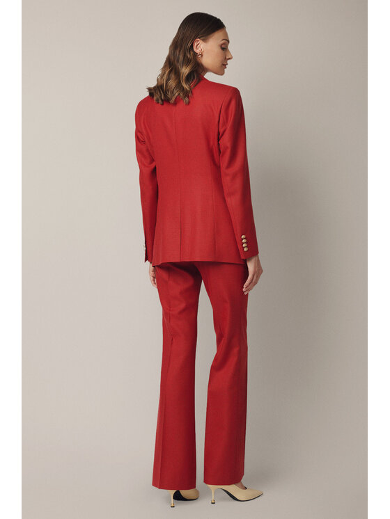 Lancerto Lancerto Marynarka Alviano MA073225000007 Czerwony Slim Fit