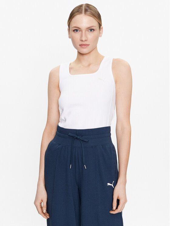 Puma Puma Top Her 673114 Valge Slim Fit