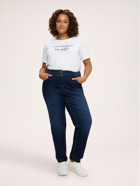 Fiorella Rubino Fiorella Rubino Jeansy P423T005331N034 Niebieski Slim Fit