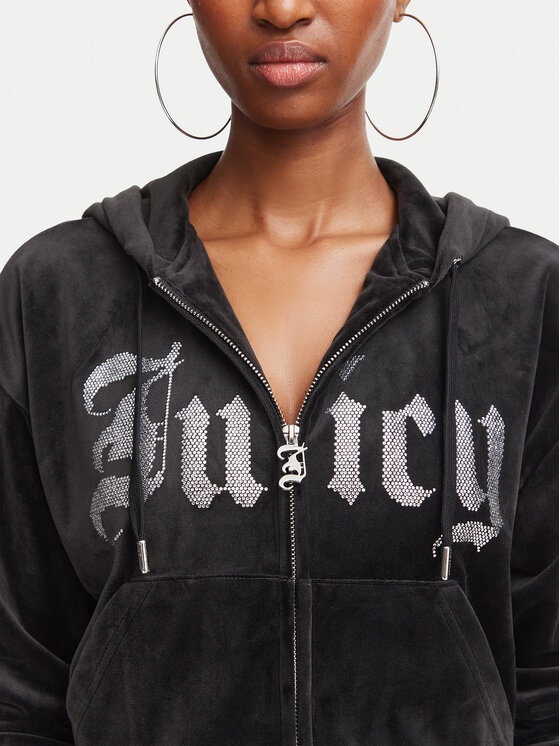 Juicy Couture Juicy Couture Džemperis Old Gothic JCWAS226333 Juoda Slim Fit