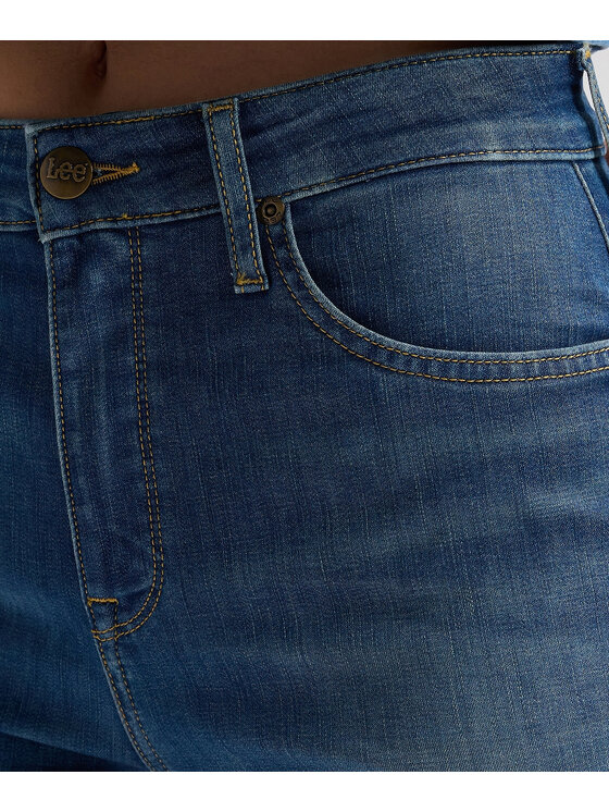 Lee Lee Jeansy 112376785 Niebieski Relaxed Fit