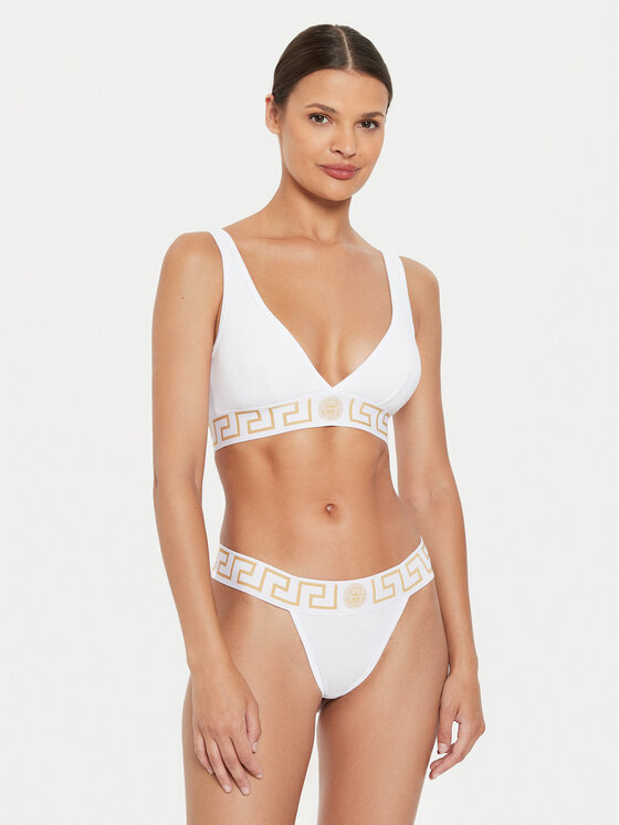 Versace Versace Reggiseno Bralette AUD01047 1A10011 Bianco