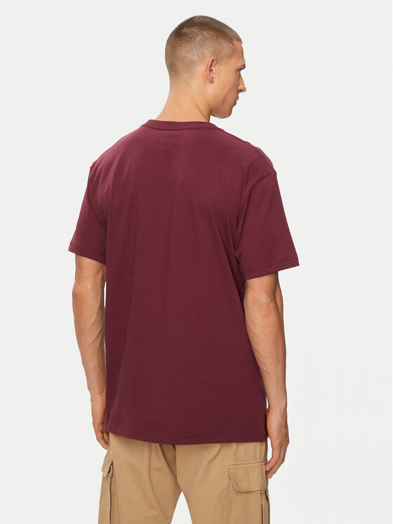 DC Shoes DC Shoes Póló Rebuild Hss ADYZT05337 Bordó Regular Fit