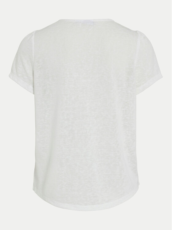 Vila Vila T-shirt Amer 14093441 Bijela Regular Fit