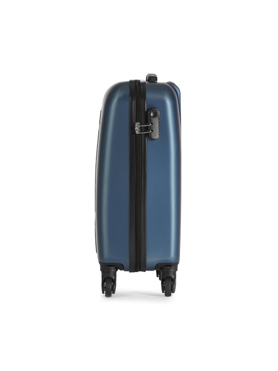 Valigia rigida piccola T5551-2 Blu scuro
