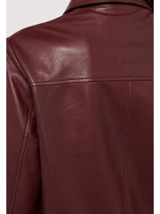 Trussardi Trussardi Kurtka skórzana R357A000711N036 Brązowy Regular Fit