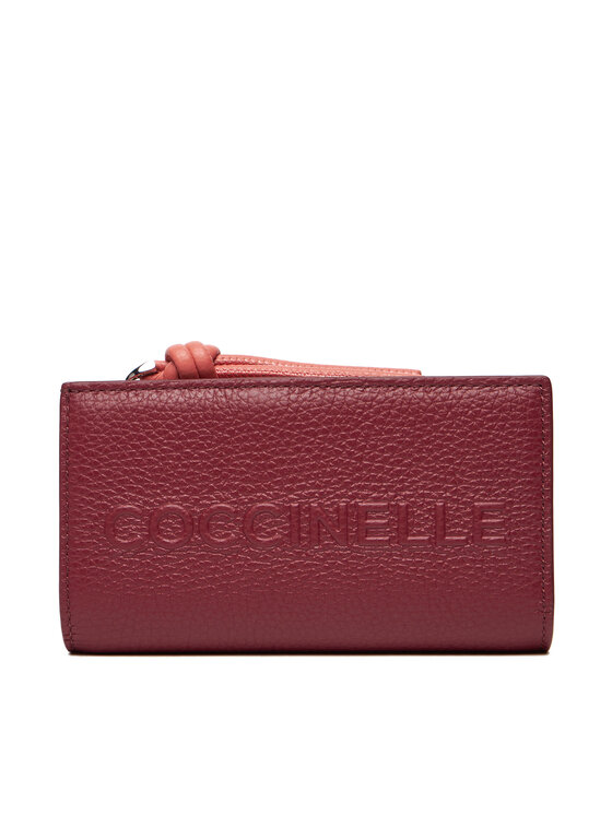Coccinelle Coccinelle Великий жіночий гаманець Coccinellemyrtha Maxi Log E2 QBB 11 F1 01 Бордовий