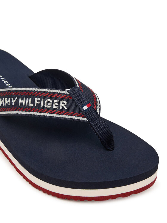 Tommy Hilfiger Tommy Hilfiger Flip flop Th Corporate Wedge Summer Sandal FW0FW09695 Bleumarin