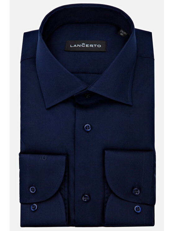 Lancerto Lancerto Koszula Costa 2 KO051219000045 Granatowy Regular Fit