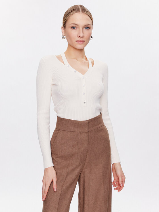 Morgan Pulover 231-MYRIAM Écru Slim Fit
