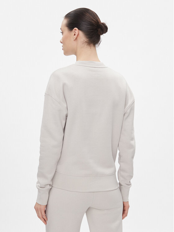 Calvin Klein Calvin Klein Bluza Metallic Micro Logo Sweatshirt K20K206961 Beżowy Regular Fit
