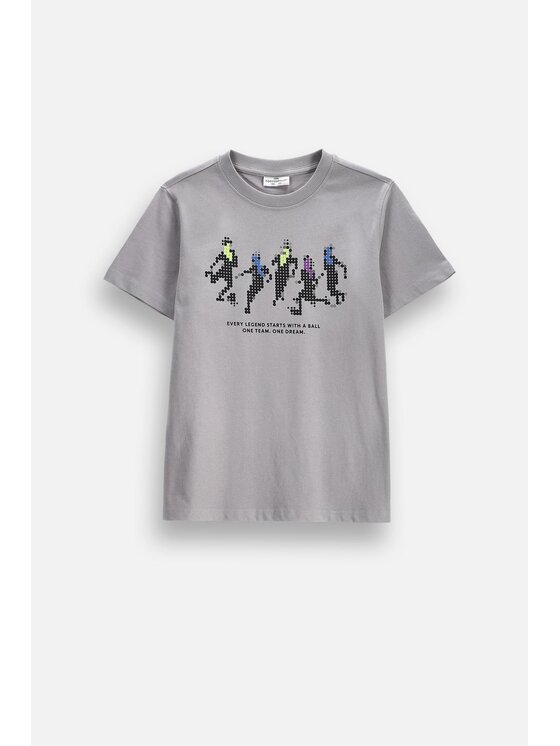 Coccodrillo Coccodrillo T-Shirt ZC6143204VBA-019 Szary Regular Fit