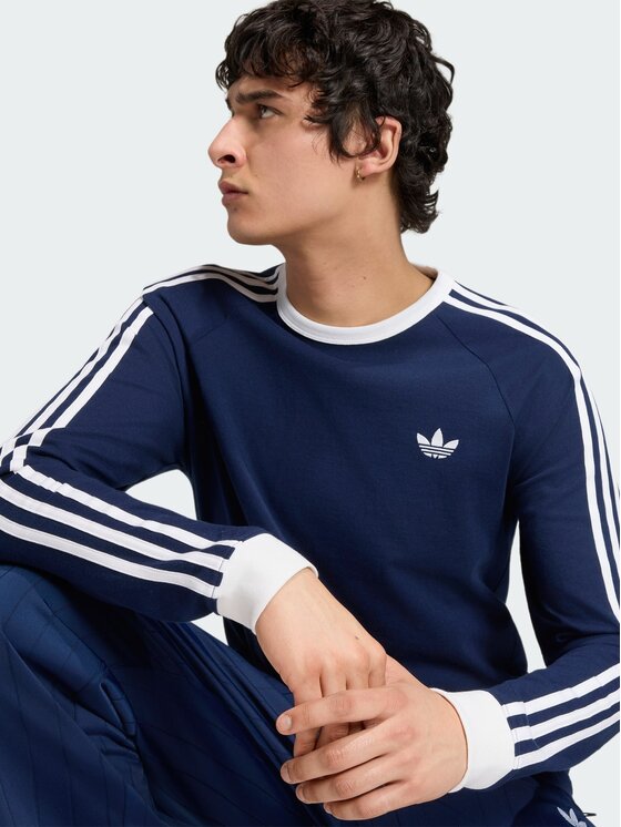 adidas adidas Тениска с дълъг ръкав KT5066 Тъмносин Regular Fit