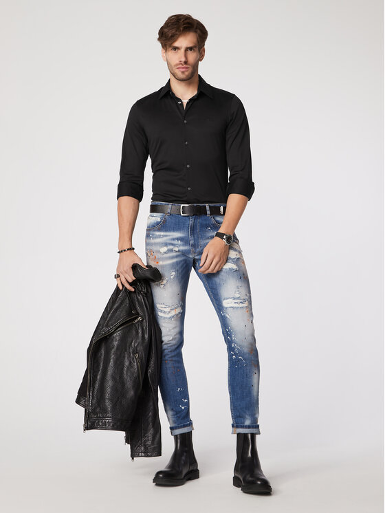 Camicia Mercury Nero Slim Fit