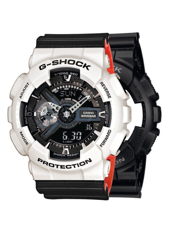 Casio Casio Zegarek SET GA-110-1BER + BEZEL 10395292 + PASEK 10577142 Czarny
