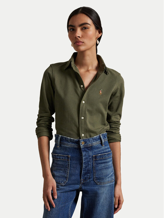 Polo Ralph Lauren Cămașă 211924258014 Kaki Slim Fit