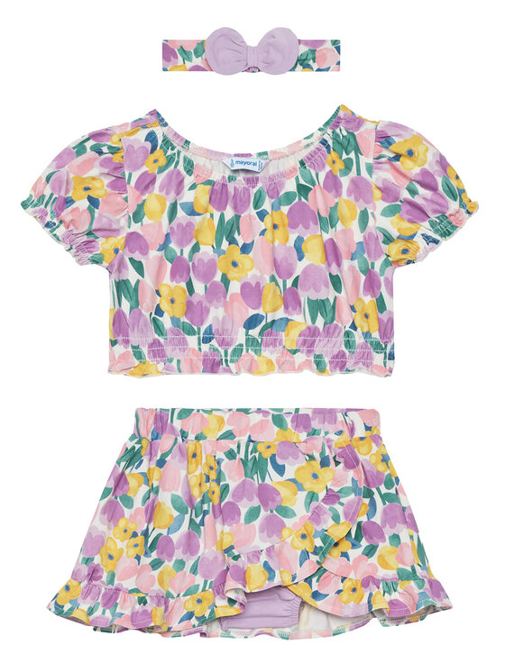 Mayoral Set tricou și fustă 1934 Colorat Regular Fit