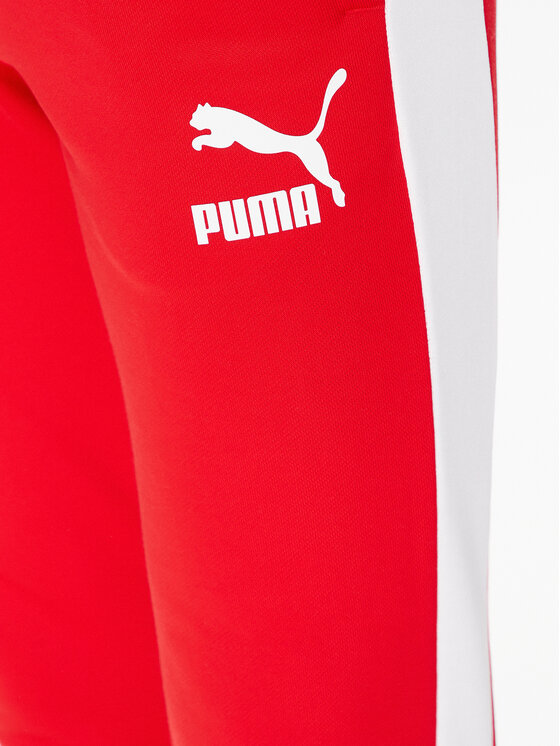 Puma Pantalon jogging Iconic T7 530098 Rouge Regular Fit Modivo