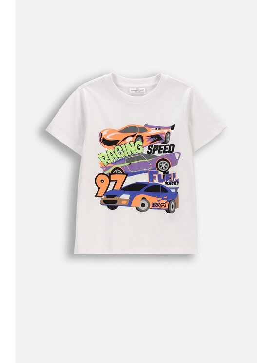 Coccodrillo Coccodrillo T-Shirt WC6143204HBK-001 Biały Regular Fit
