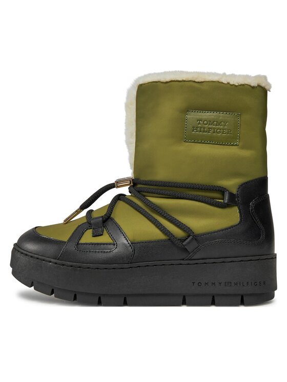 Tommy Hilfiger Tommy Hilfiger Schneeschuhe Tommy Essential Snowboot FW0FW07504 Grün