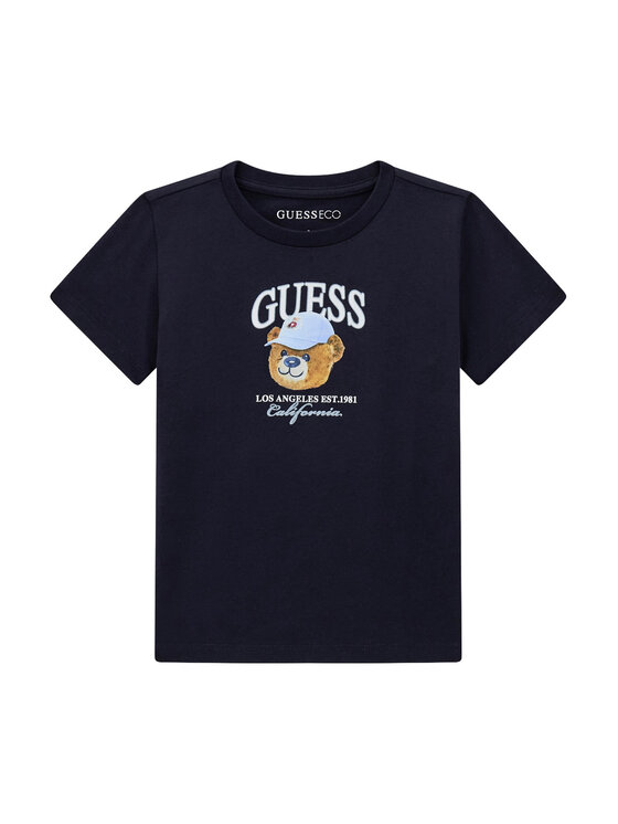 Guess Tricou N6YI13 K3801 Bleumarin Regular Fit