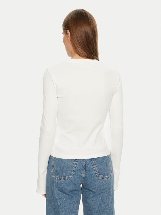 Calvin Klein Jeans Calvin Klein Jeans Halenka J20J224760 Bílá Slim Fit