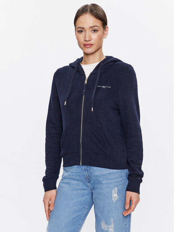Tommy Hilfiger Bluză 1985 WW0WW39189 Bleumarin Regular Fit 1985 imagine noua