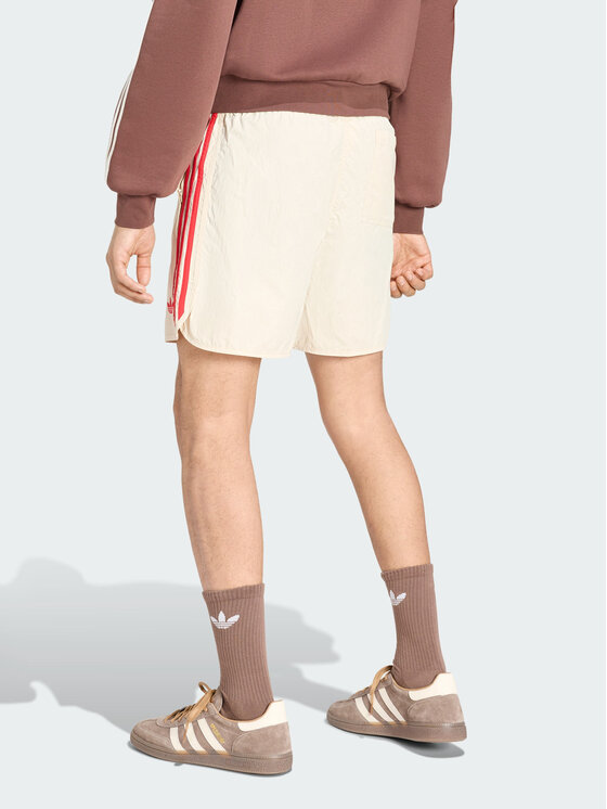 adidas adidas Szorty materiałowe 159299 Beżowy Regular Fit