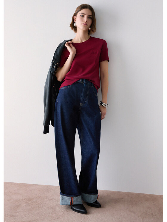 Liu Jo Liu Jo T-Shirt WF6348J6308L9378 Czerwony Regular Fit