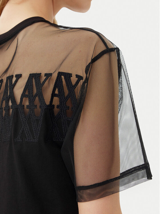 Armani Exchange Armani Exchange Majica XW000516 AF10359 UC001 Črna Cropped Fit