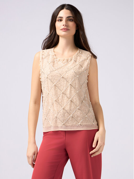 Oltre Oltre Blusa 2471J000702N002 Écru Regular Fit
