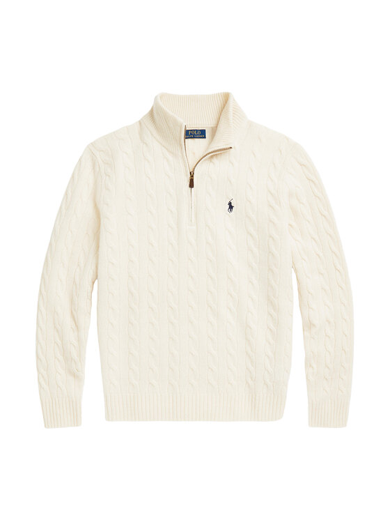 Polo Ralph Lauren Polo Ralph Lauren Sweter 710876766001 Écru Regular Fit