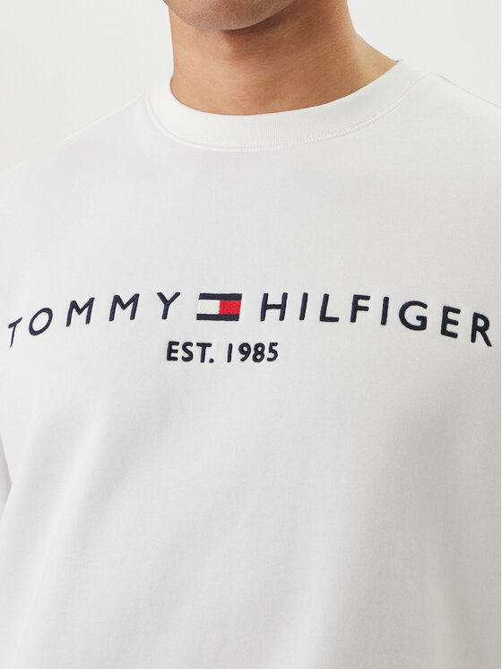 Tommy Hilfiger Tommy Hilfiger Majica dugih rukava Logo MW0MW11596 Bijela Regular Fit