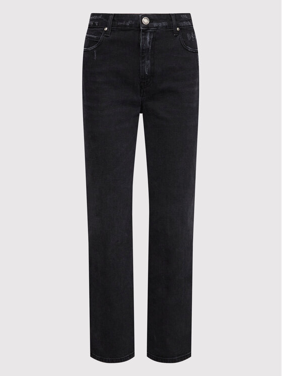 PINKO Pinko Blugi Sveva 1J1129 A09G Negru Straight Fit